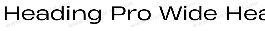 Heading Pro Wide Hea字体转换